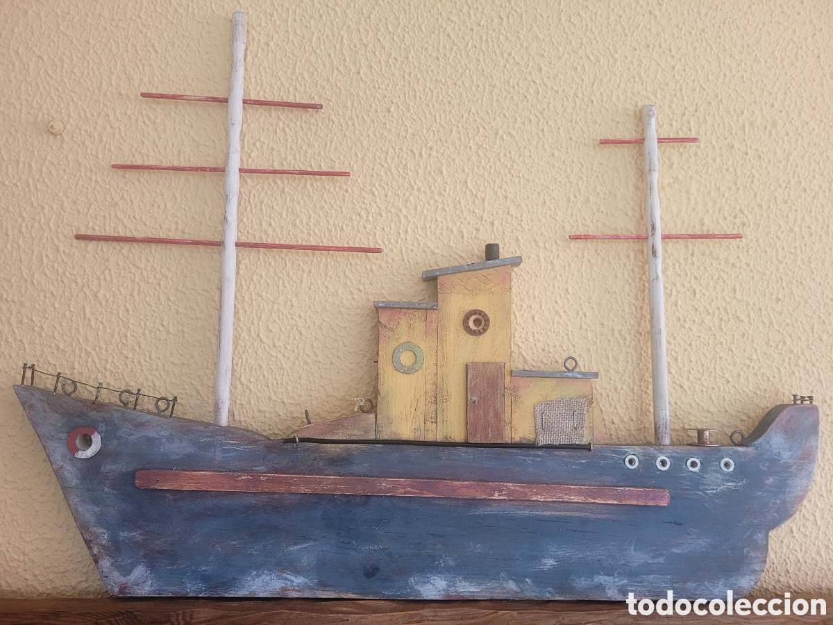 Segunda mano: Barco de madera con luz - Foto 8