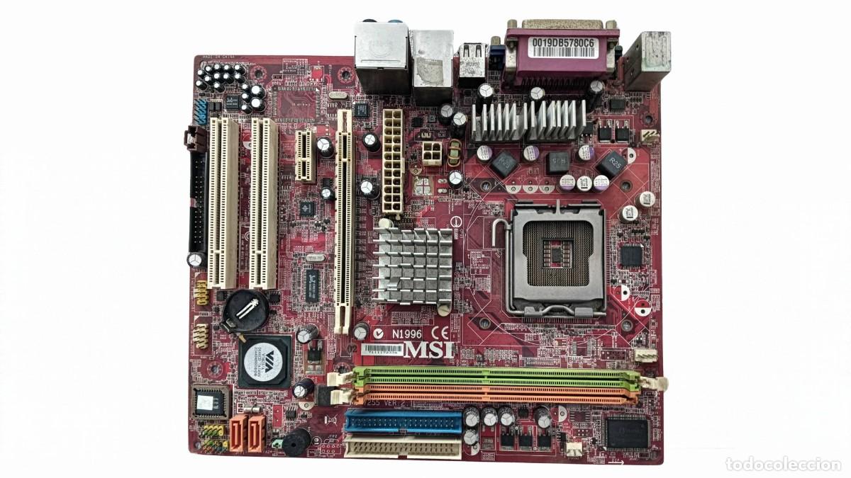 Segunda mano: PLACA BASE MSI LGA 775 MICROATX - &Eacute;POCA 2005-2009