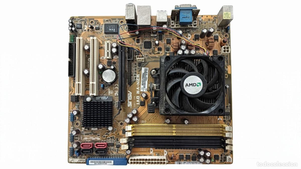 Segunda mano: PLACA BASE ASUS M2N-VM DVI REV. 1.02G - SOCKET AM2 - &Eacute;POCA 2007-2009
