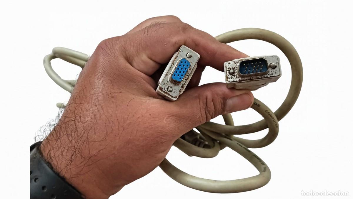 Segunda mano: CABLE ALARGADOR VGA DE 3 METROS - CONECTORES DE 15 PINES (HD15 / DE-15) MACHO A HEMBRA