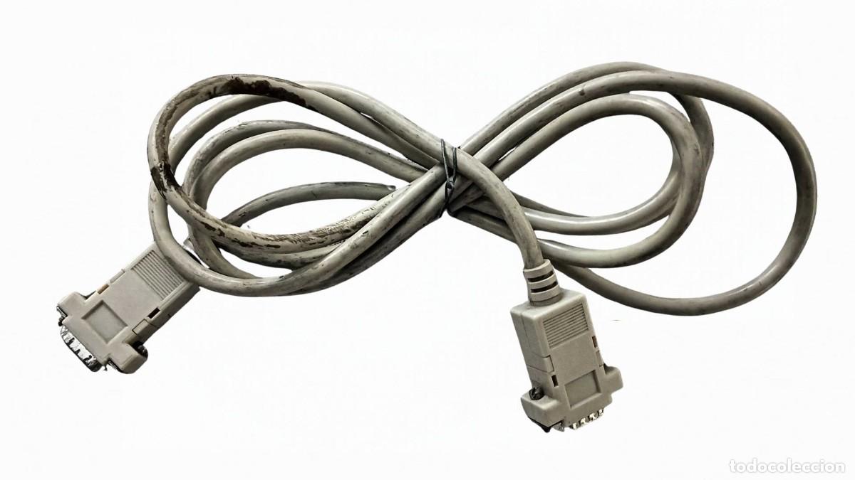 Segunda mano: CABLE ALARGADOR VGA DE 2 METROS - CONECTORES DE 15 PINES (HD15 / DE-15) MACHO A HEMBRA