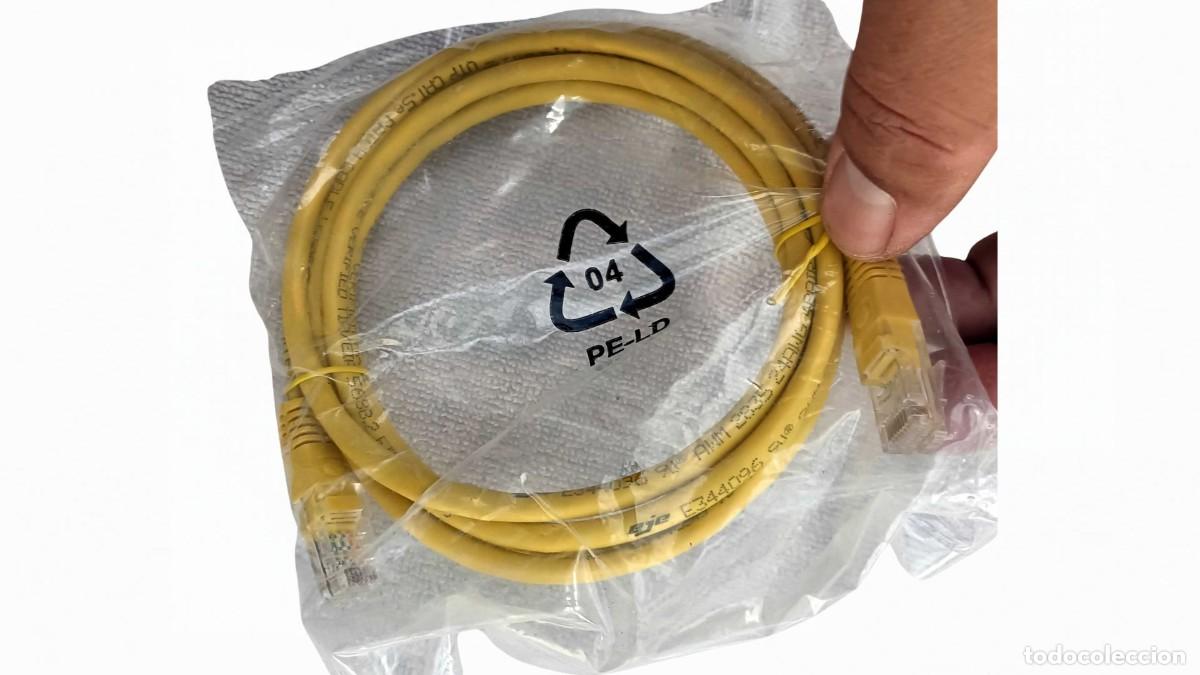 Segunda mano: CABLE DE RED ETHERNET PLANO CAT.5e PARA ROUTER, PC, CONSOLA Y SMART TV