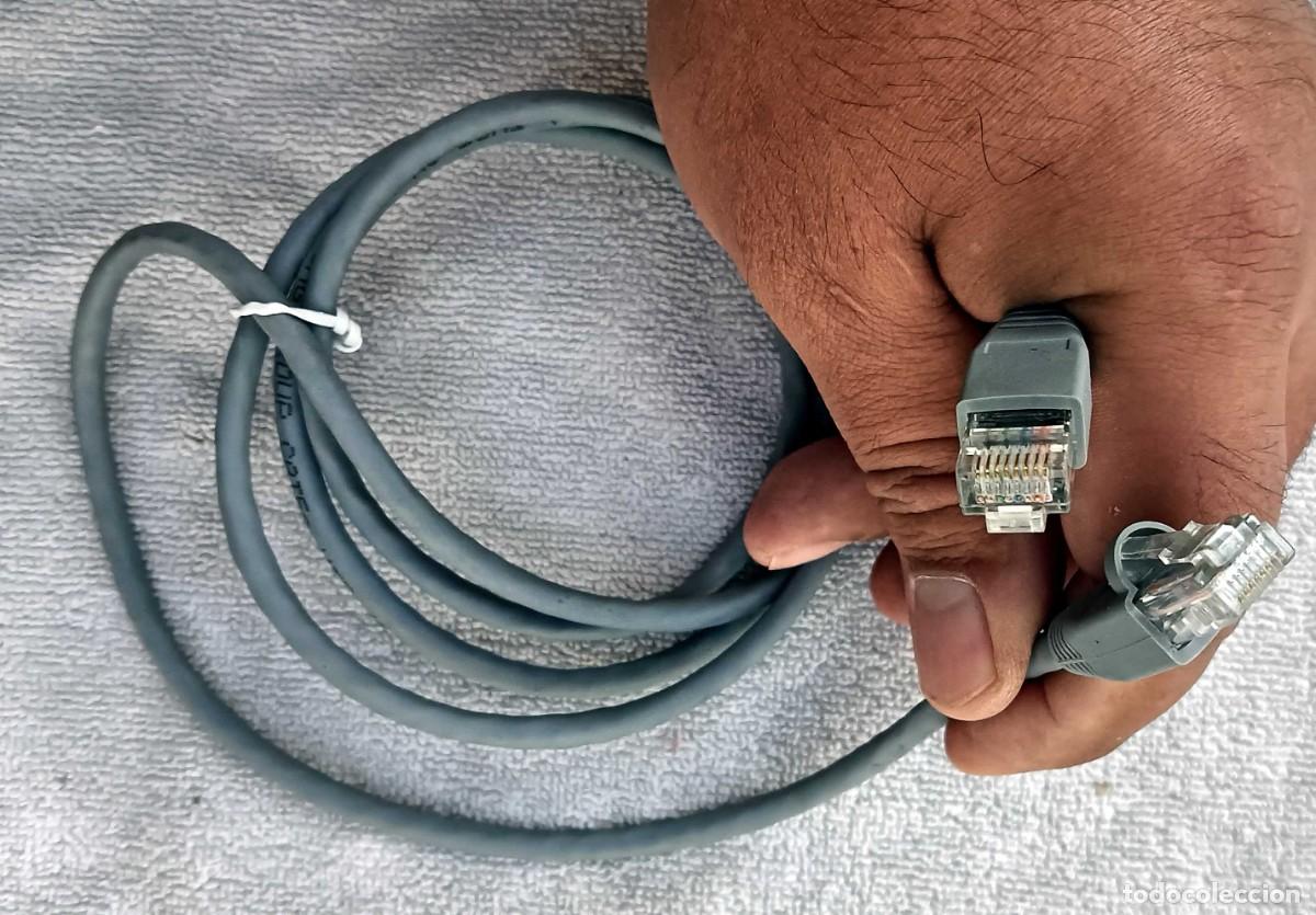 Segunda mano: CABLE DE RED ETHERNET RJ45 - 150 CM - COLOR GRIS - CONECTORES CON PROTECTOR - Cable directo