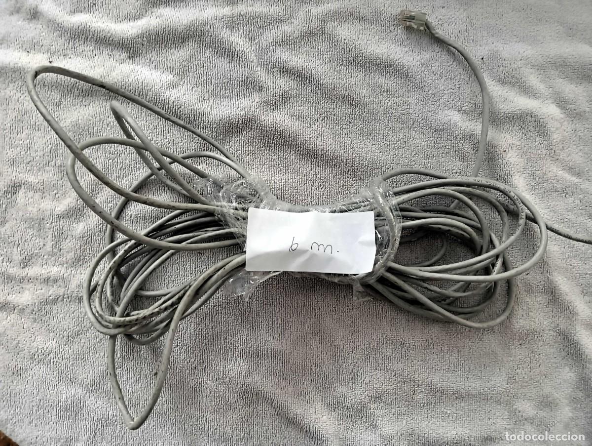 Segunda mano: CABLE DE RED ETHERNET RJ45 - 6 m - COLOR GRIS - CONECTORES CON PROTECTOR - Cable directo
