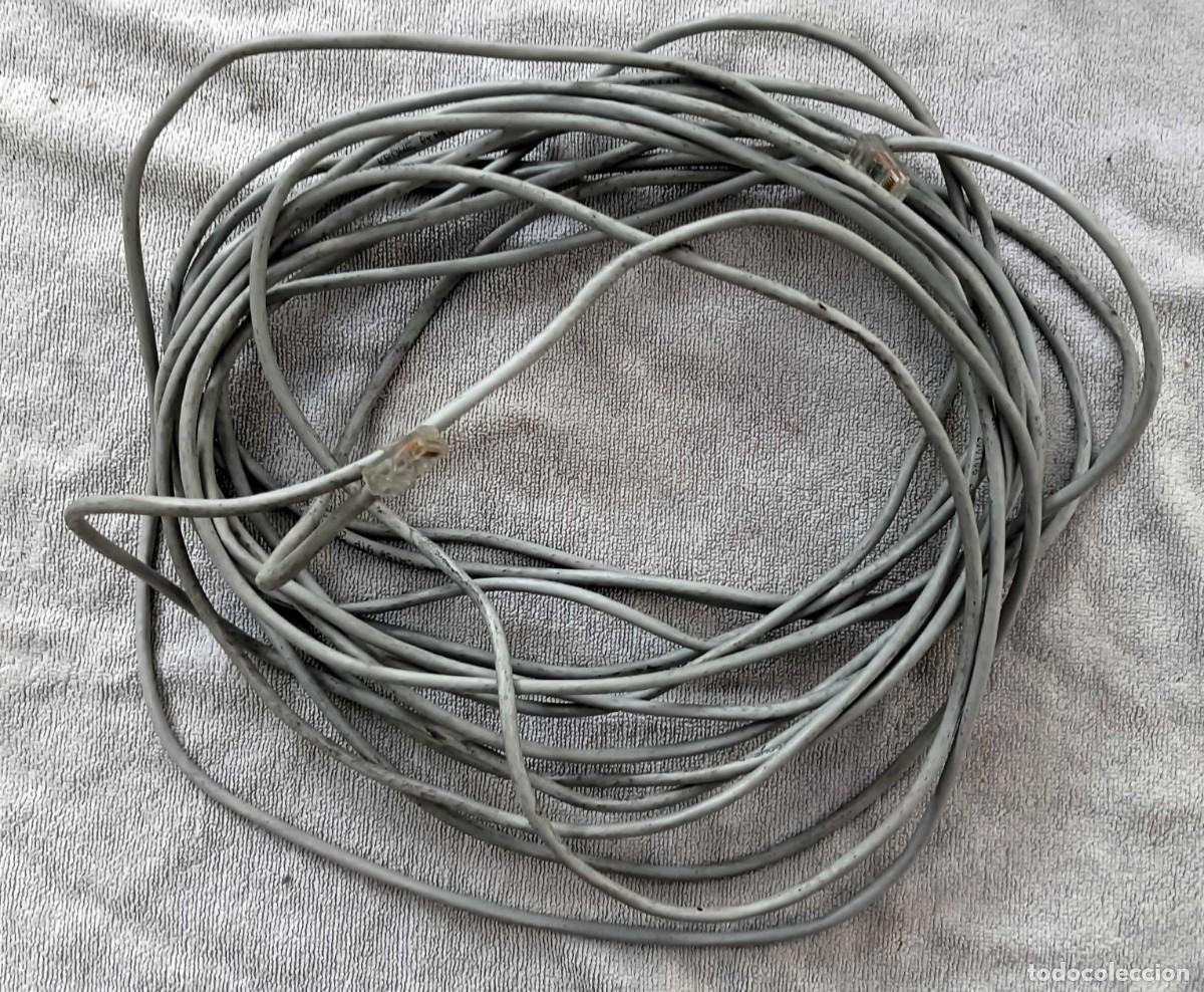 Segunda mano: CABLE DE RED ETHERNET RJ45 - 15 m - COLOR GRIS - CONECTORES CON PROTECTOR - Cable directo