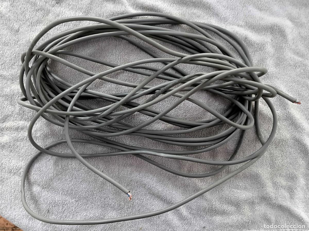Segunda mano: CABLE DE RED ETHERNET RJ45 - 20 m - COLOR GRIS - CONECTORES CON PROTECTOR - Cable directo