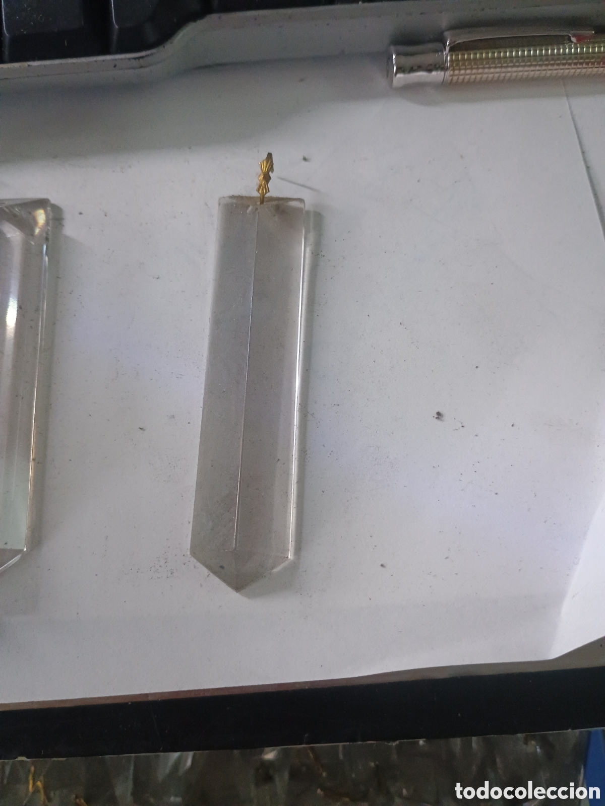Segunda mano: 12 CRISTAL PARA LAMPARA CUADRADO 12 X 2 CMS
