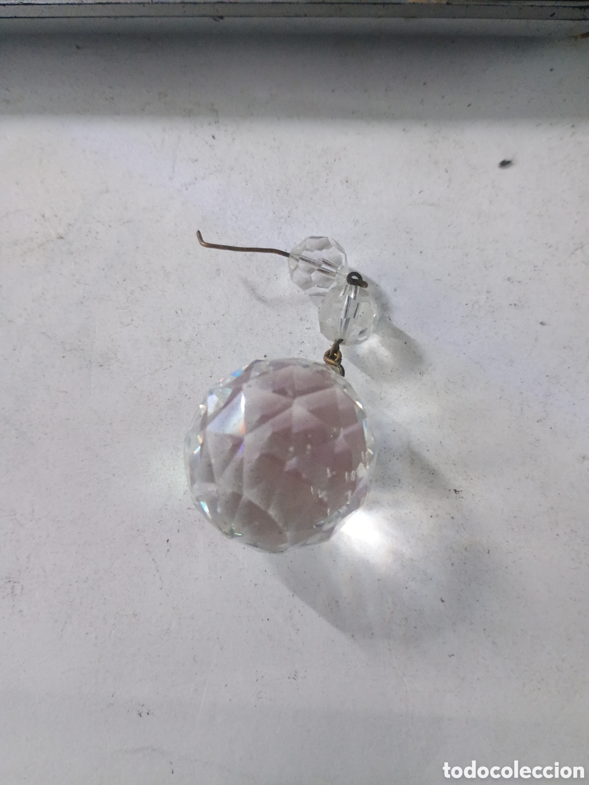 Segunda mano: 125 BOLAS DE CRISTAL LAMPARA 3 CMS - Foto 1