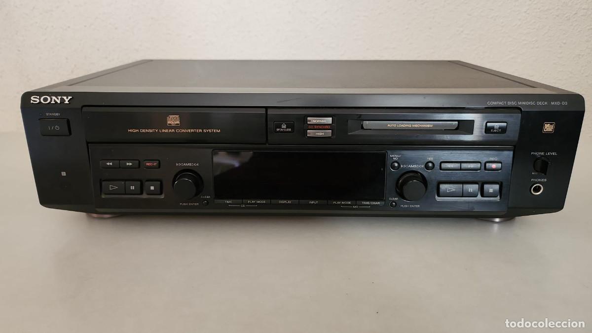 Segunda mano: Combo Sony MXD-D3 (Reproductor CD + Grabador MiniDisc) - CON MANDO ORIGINAL