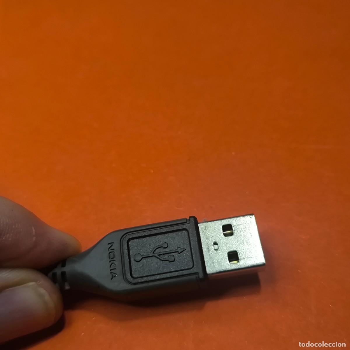 Segunda mano: 005498INF-Cable datos y carga 21 cm usb-micro usb Nokia, modelo CA-101D - Foto 4