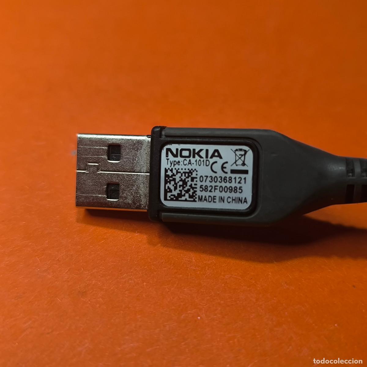 Segunda mano: 005498INF-Cable datos y carga 21 cm usb-micro usb Nokia, modelo CA-101D - Foto 5