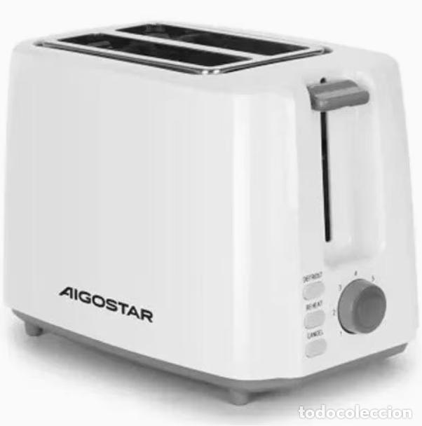 Segunda mano: Tostadora Aigostar 2 Rebanadas 700-750 W Blanco，Tostadora con potencia ajustable SUPER OFERT&Oacute;N