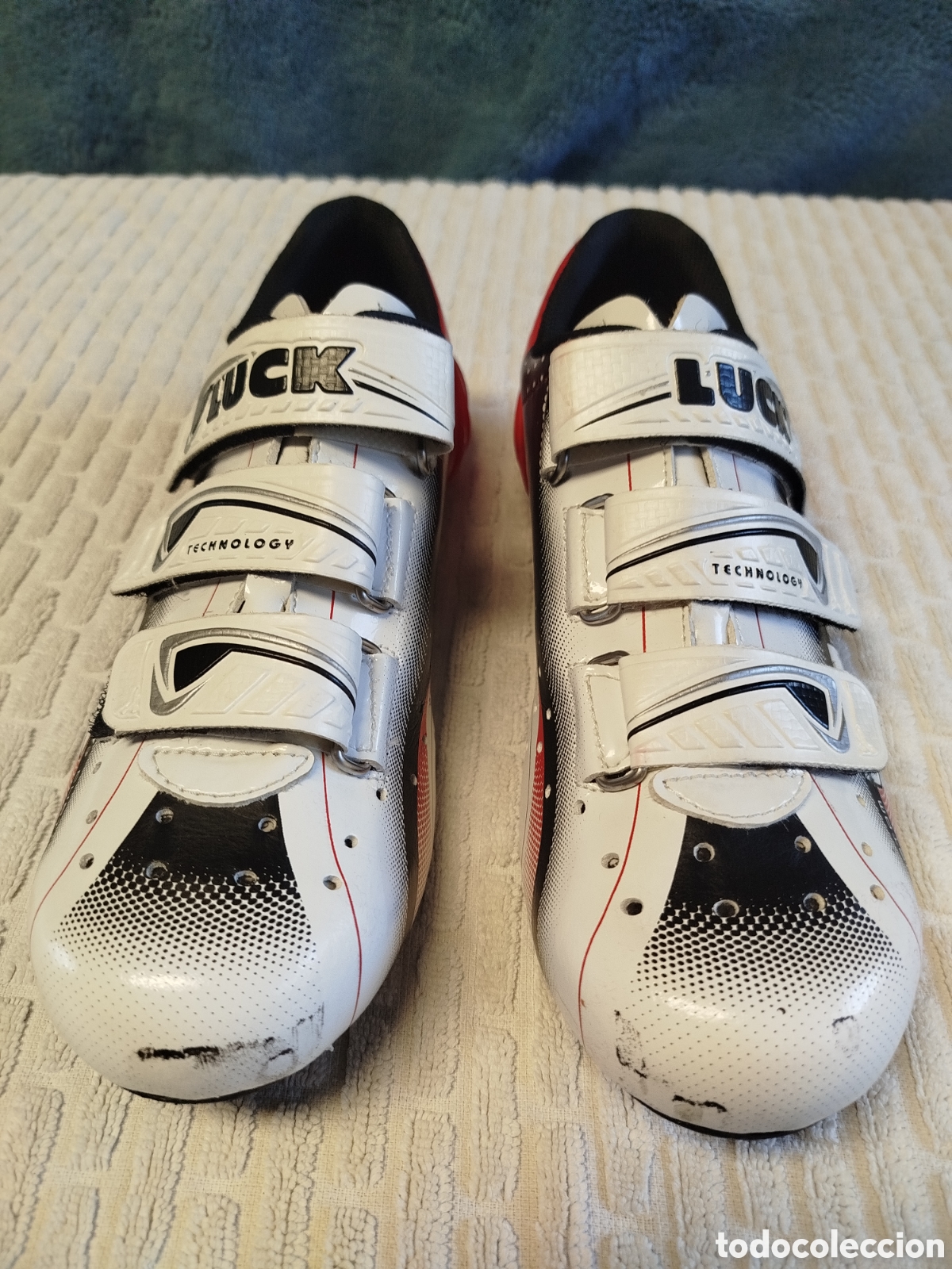 D'Occasion: Zapatillas de ciclismo carretera marca LUCK, talla 39 unisex.