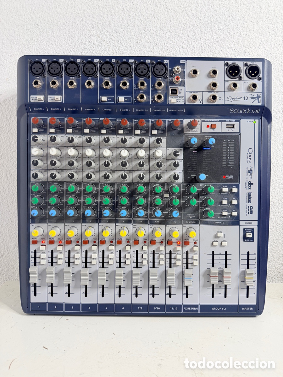 Segunda mano: mesa de mezclas anal&oacute;gica Soundcraft Signature 12 de 12 canales