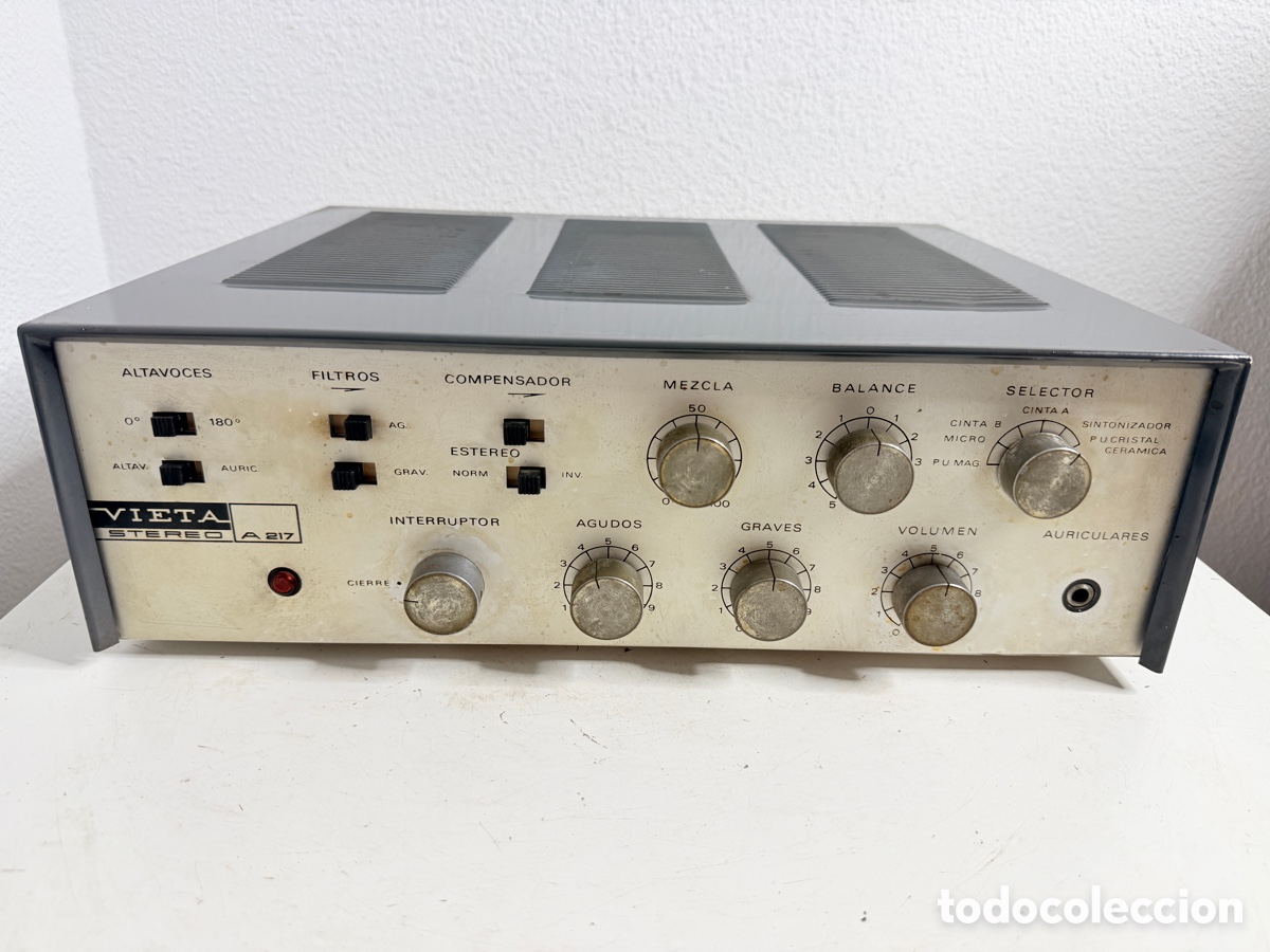 Segunda mano: Vieta A 217 Tube Amplifier Spain 1960 Para Restaurar Sin Comprobar