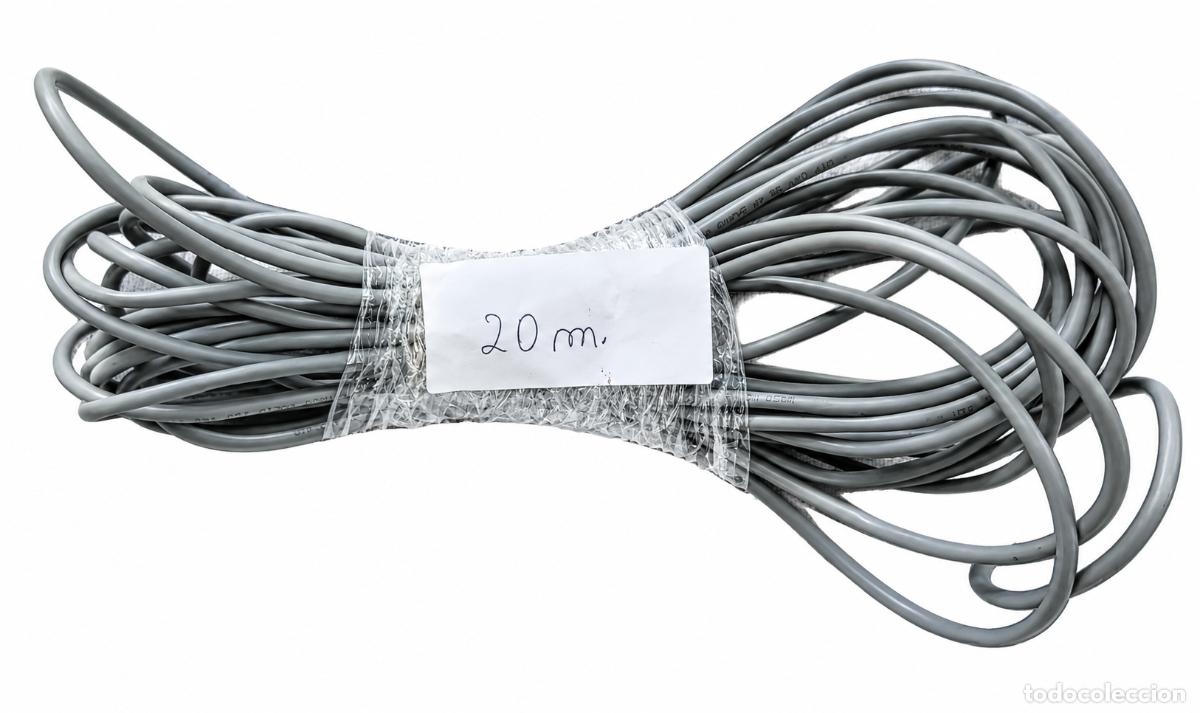 Segunda M&atilde;o: CABLE DE RED ETHERNET RJ45 - 20 metros - COLOR GRIS - SIN CRIMPAR