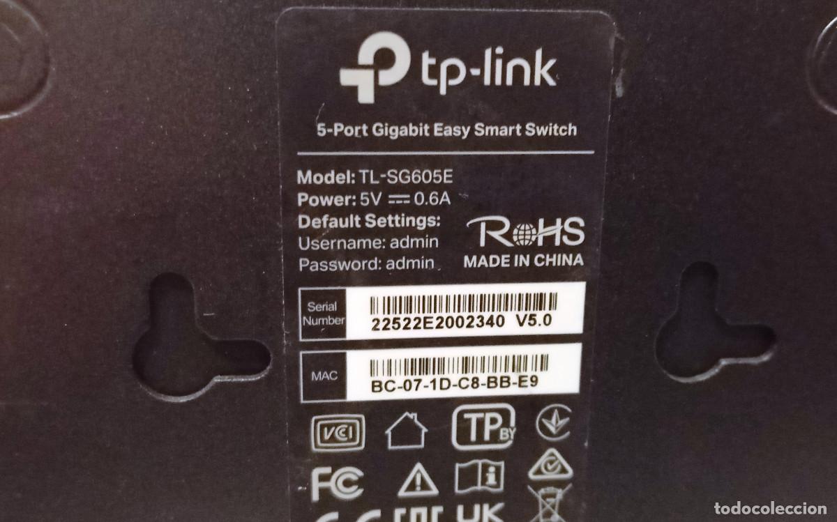 Segunda mano: TP-Link TL-SG605E Switch Gigabit 5 Puertos. - Foto 4