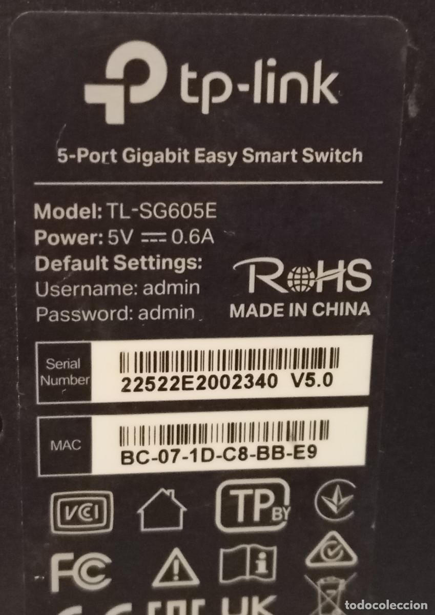Segunda mano: TP-Link TL-SG605E Switch Gigabit 5 Puertos. - Foto 5