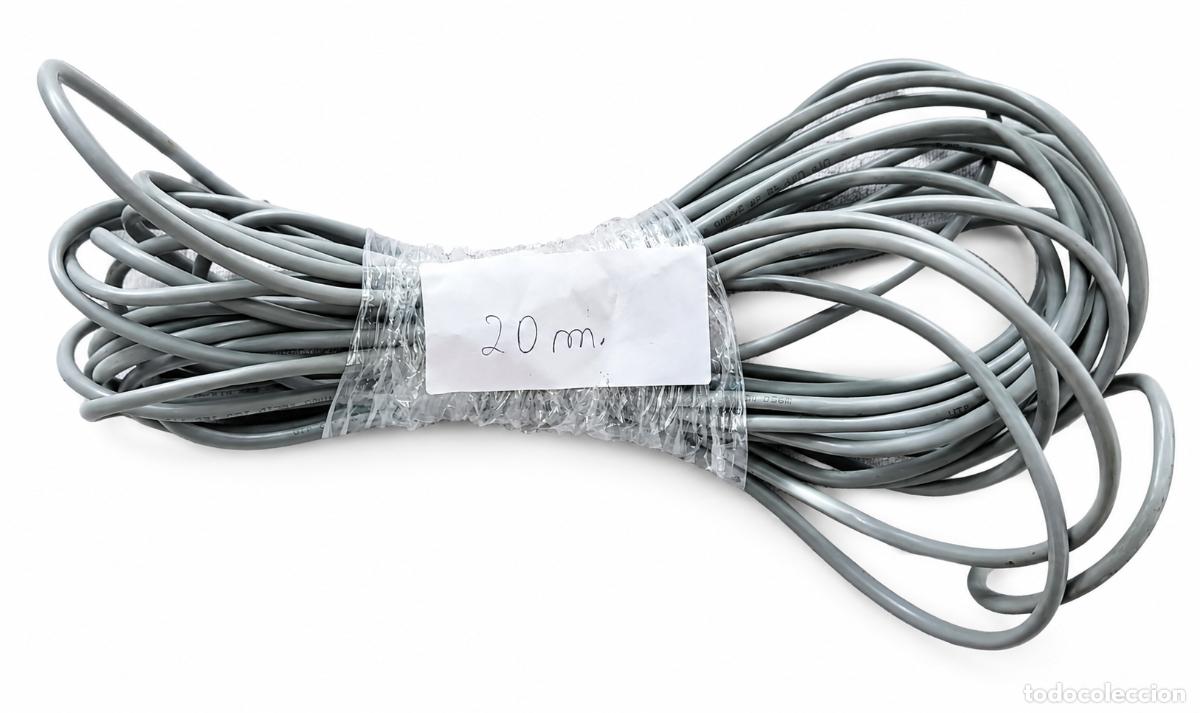 Second-Hand: CABLE DE RED ETHERNET RJ45 - 20 metros - COLOR GRIS - SIN CRIMPAR