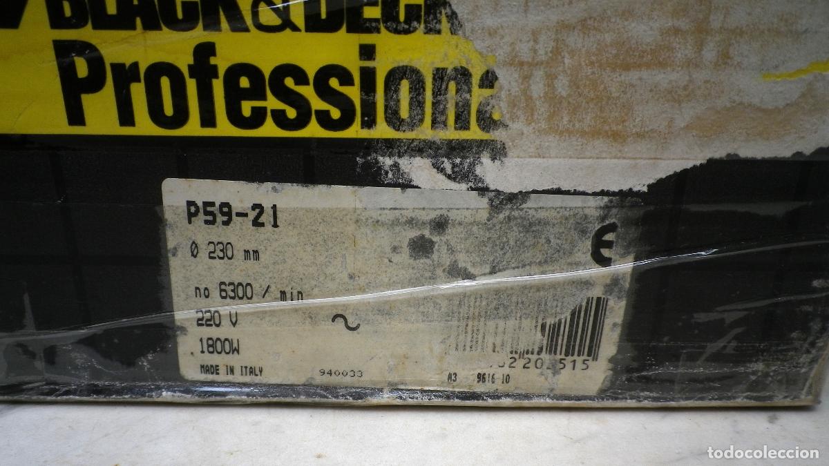 Segunda mano: Amoladora BLACK DECKER profesional 1800 W. - Foto 8
