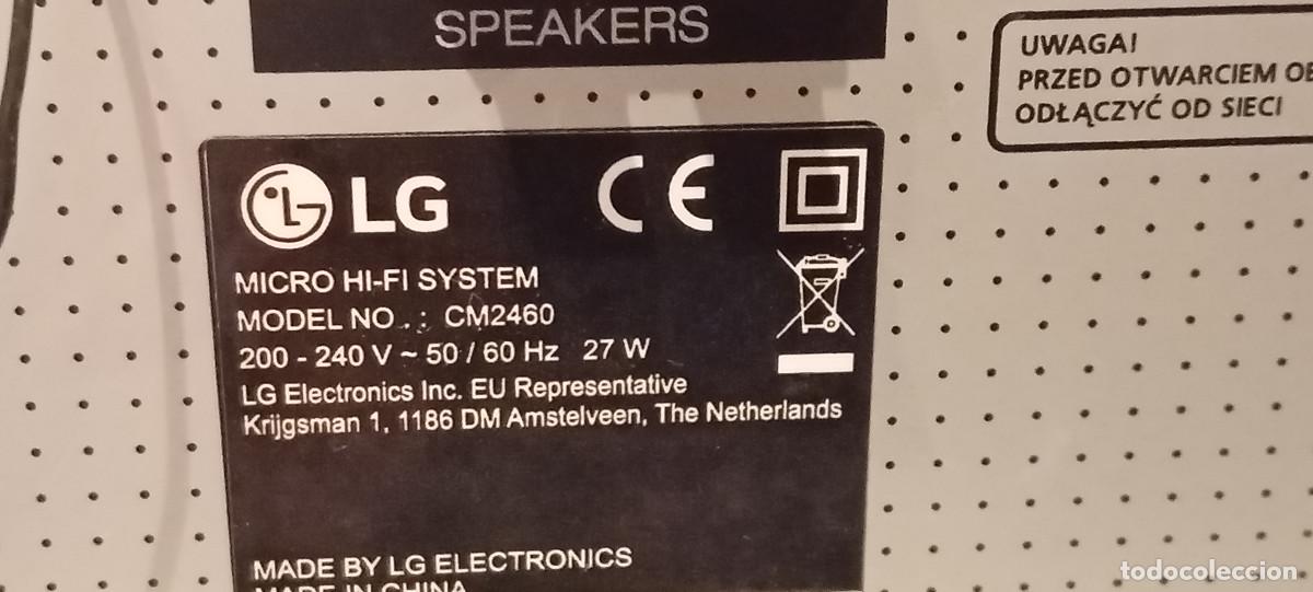 Segunda mano: Microcadena de audio LG CM2460. Potencia 100W - Foto 12