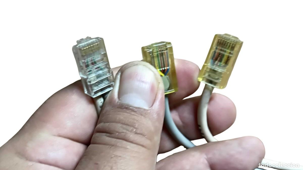 Segunda mano: CABLE RJ45 DERIVADOR CON 3 CONECTORES - 3 METROS - CONECTOR CENTRAL CON PINES 2, 3, 4 Y 5