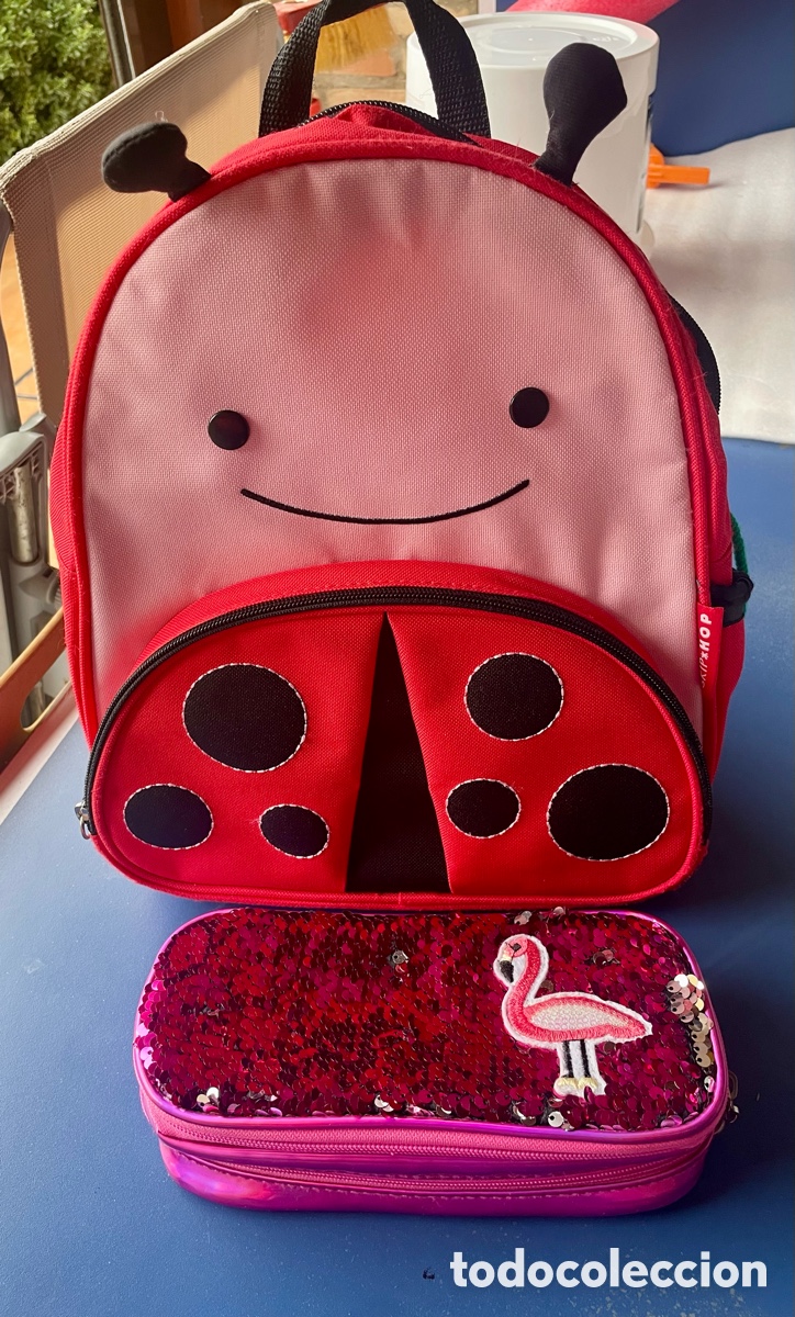 Second-Hand: Mochila Mariquita Skip Hop Zoo + Estuche Flamenco de Regalo
