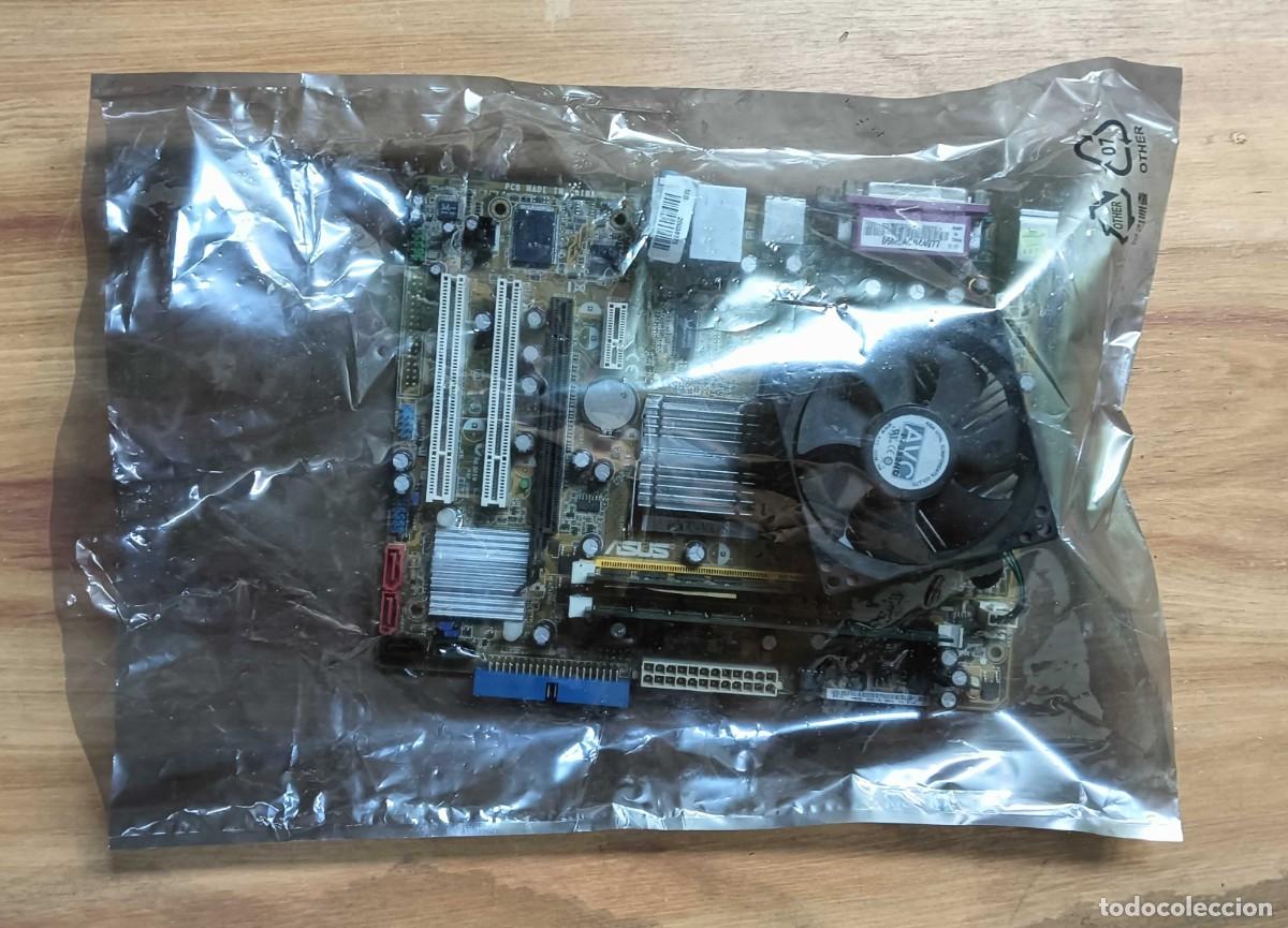 Segunda mano: KIT PC RETRO LGA775 - PLACA BASE ASUS P5GC-MX/S + PENTIUM 4 3,4 GHZ + DISIPADOR + 2 GB DDR2