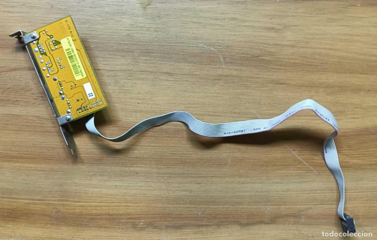 Segunda mano: BRACKET ASUS USB/MIR 2 PUERTOS USB - REV. 1.11 - CON CABLE PLANO - EXTENSOR TRASERO PARA PLACA BASE