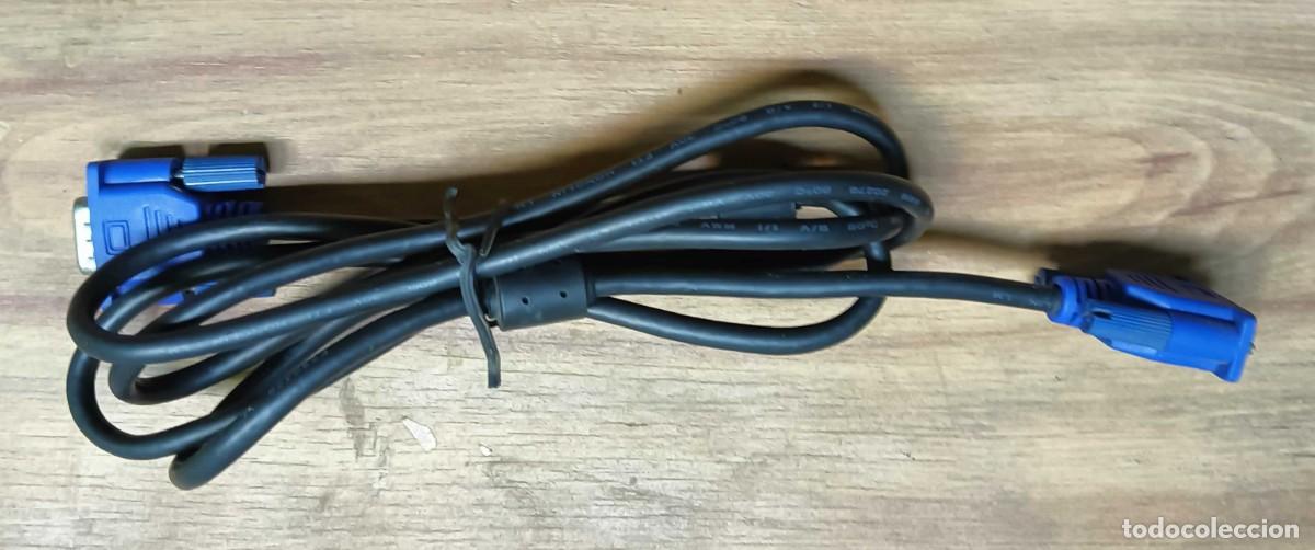 Segunda mano: CABLE VGA PARA MONITOR - D-SUB 15 PINES MACHO A MACHO - 2 METROS
