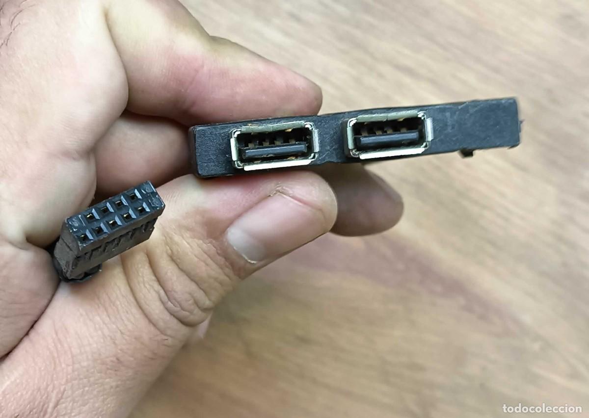 Segunda mano: CABLE USB 2.0 INTERNO PARA PLACA BASE - CONECTOR DE 9 PINES A 2 PUERTOS USB TIPO A HEMBRA - Foto 2