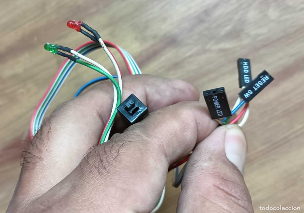 Segunda mano: CABLES DE PANEL FRONTAL PARA TORRE DE PC &ndash; RESET SW Y POWER/HDD LED &ndash; CONECTORES PARA PLACA BASE