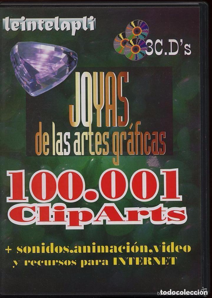 Segunda mano: joyas de las artes graficas 100001 cliparts 3 cd rom-teintelapli-software retro-clipart sonidos