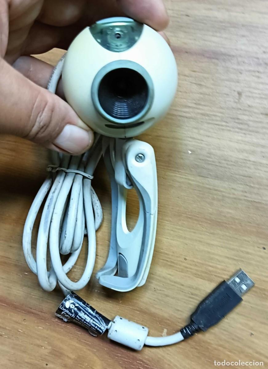 Segunda mano: WEBCAM LOGITECH QUICKCAM USB - ESFERA BLANCA CON PINZA - REF. V-UD4 - CABLE CON FERRITA - Foto 3