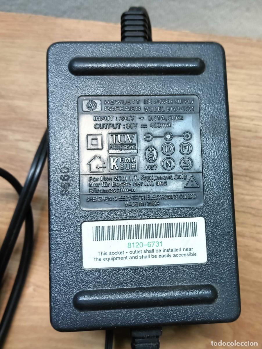 Segunda mano: ADAPTADOR DE CORRIENTE ORIGINAL HP &ndash; MODELO 8120-6731 &ndash; ENTRADA 230V &ndash; SALIDA 30V 400MA
