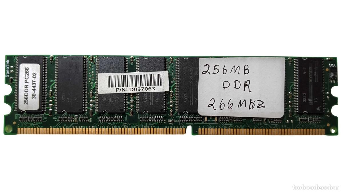 Segunda mano: MEMORIA RAM SPECTEK 256 MB DDR PC266 266 MHZ - 38-4437-02 - P/N D037063 - M&Oacute;DULO DIMM 184 PINES