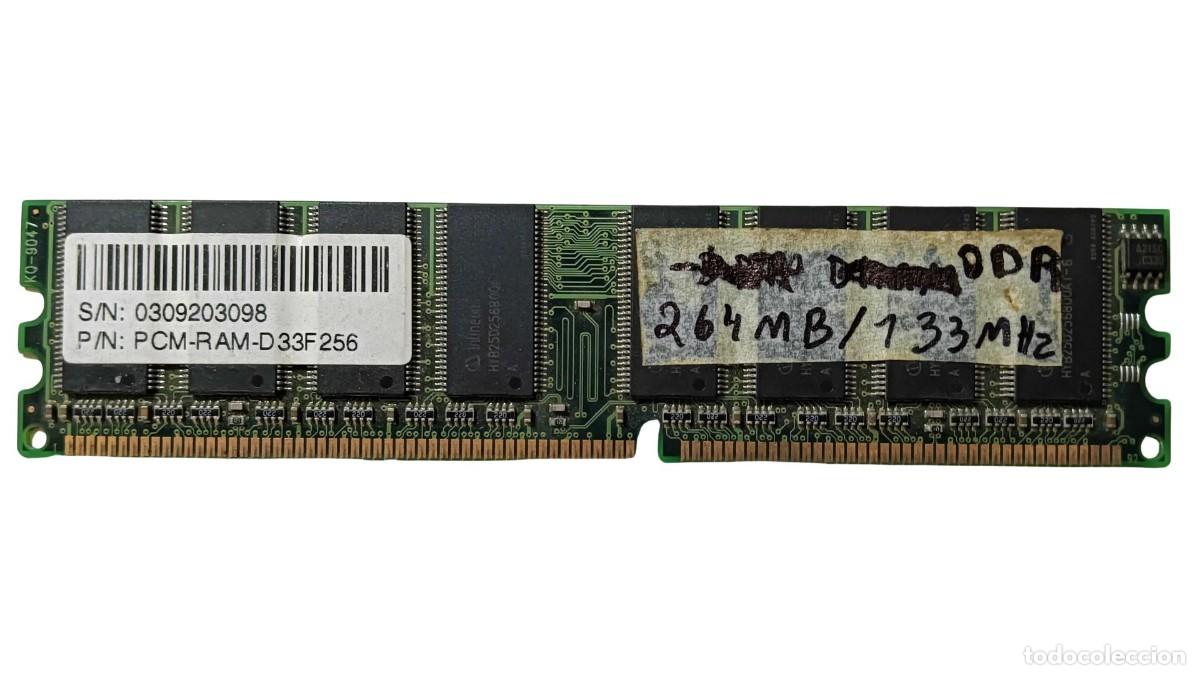 Segunda mano: MEMORIA RAM INFINEON 256 MB DDR PC2700 333 MHZ - PCM-RAM-D33F256 - HYB25D256800AT-6 - M&Oacute;DULO DIMM