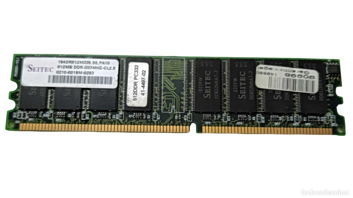 Segunda mano: MEMORIA RAM SEITEC 512 MB DDR 333 MHZ PC2700 CL2.5 - M&Oacute;DULO DIMM 184 PINES