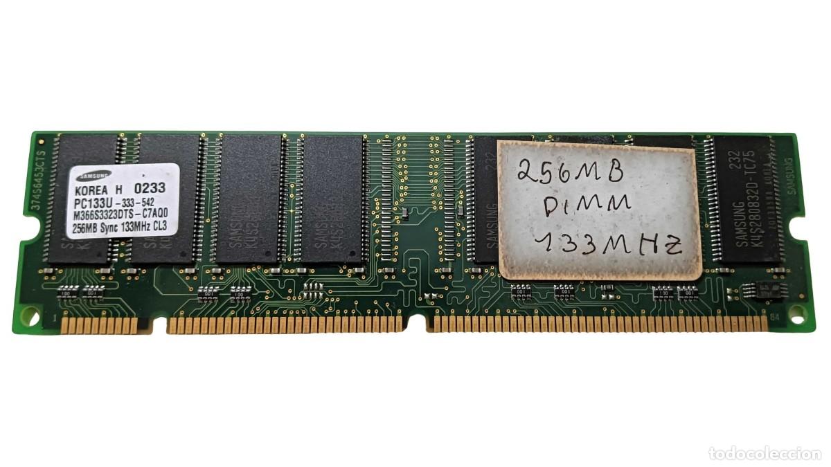 Segunda mano: MEMORIA RAM SAMSUNG 256 MB SDRAM PC133 133 MHZ CL3 - M&Oacute;DULO DIMM 168 PINES