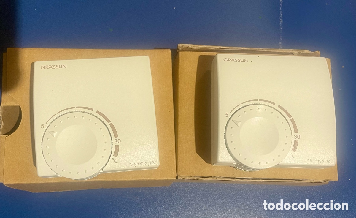 Segunda mano: Lote 2 Termostatos Gr&auml;sslin Thermio 102 (1 nuevo y 1 usado)
