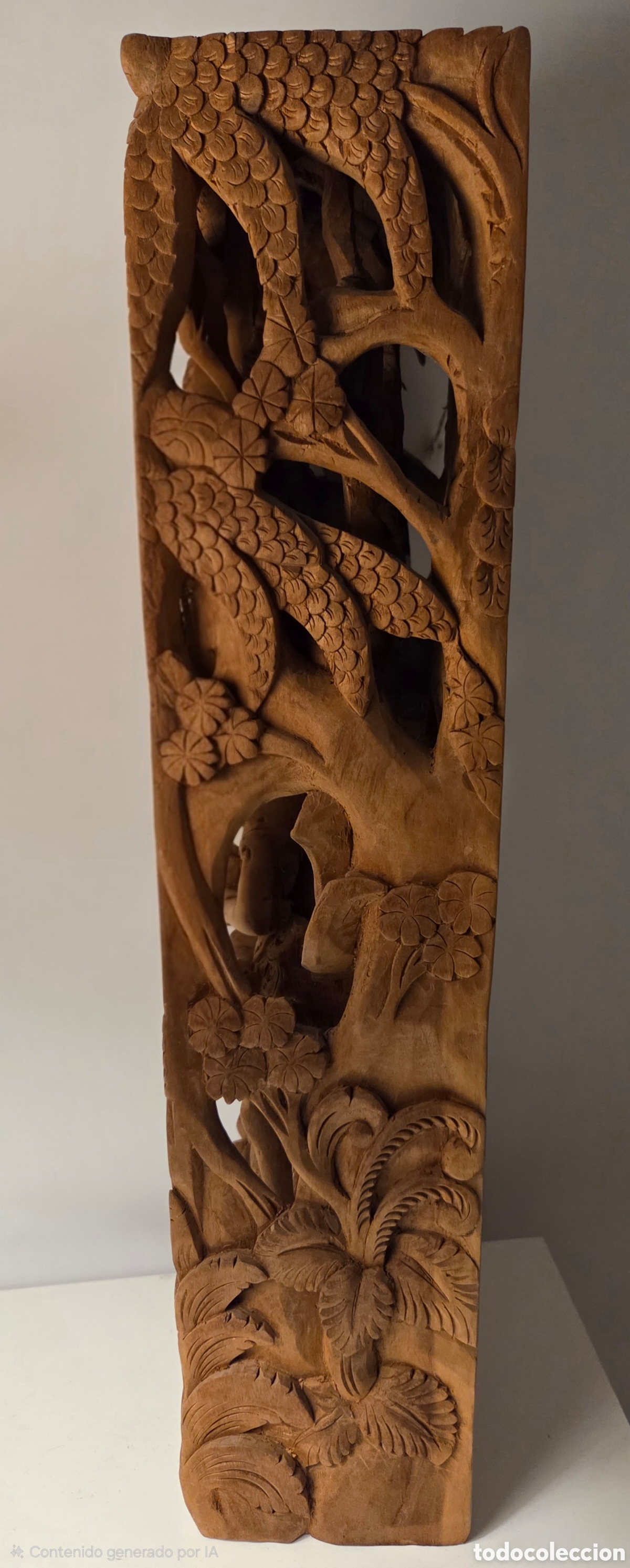 Segunda mano: Talla de madera de Indonesia 49,5cm - Foto 2
