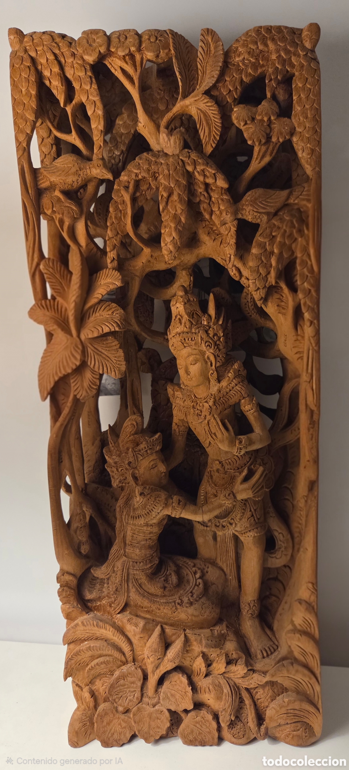 Segunda mano: Talla de madera de Indonesia 49,5cm