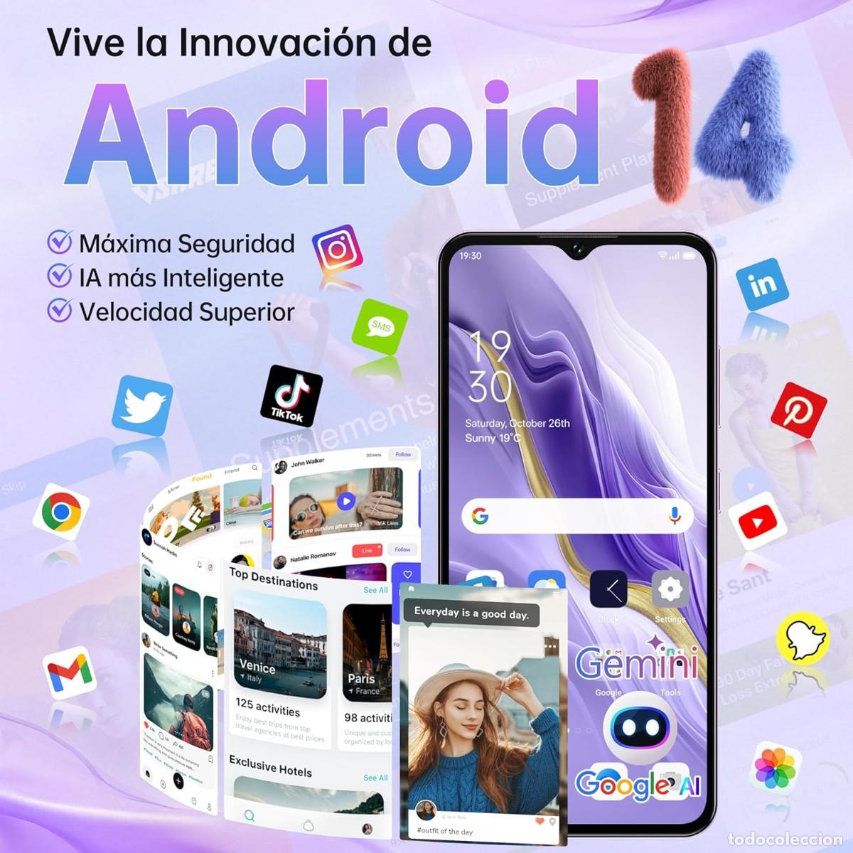 Segunda mano: TELEFONO MOVIL LIBRE OUKITEL C2 AZUL CELESTE - POCO USADO - Foto 11