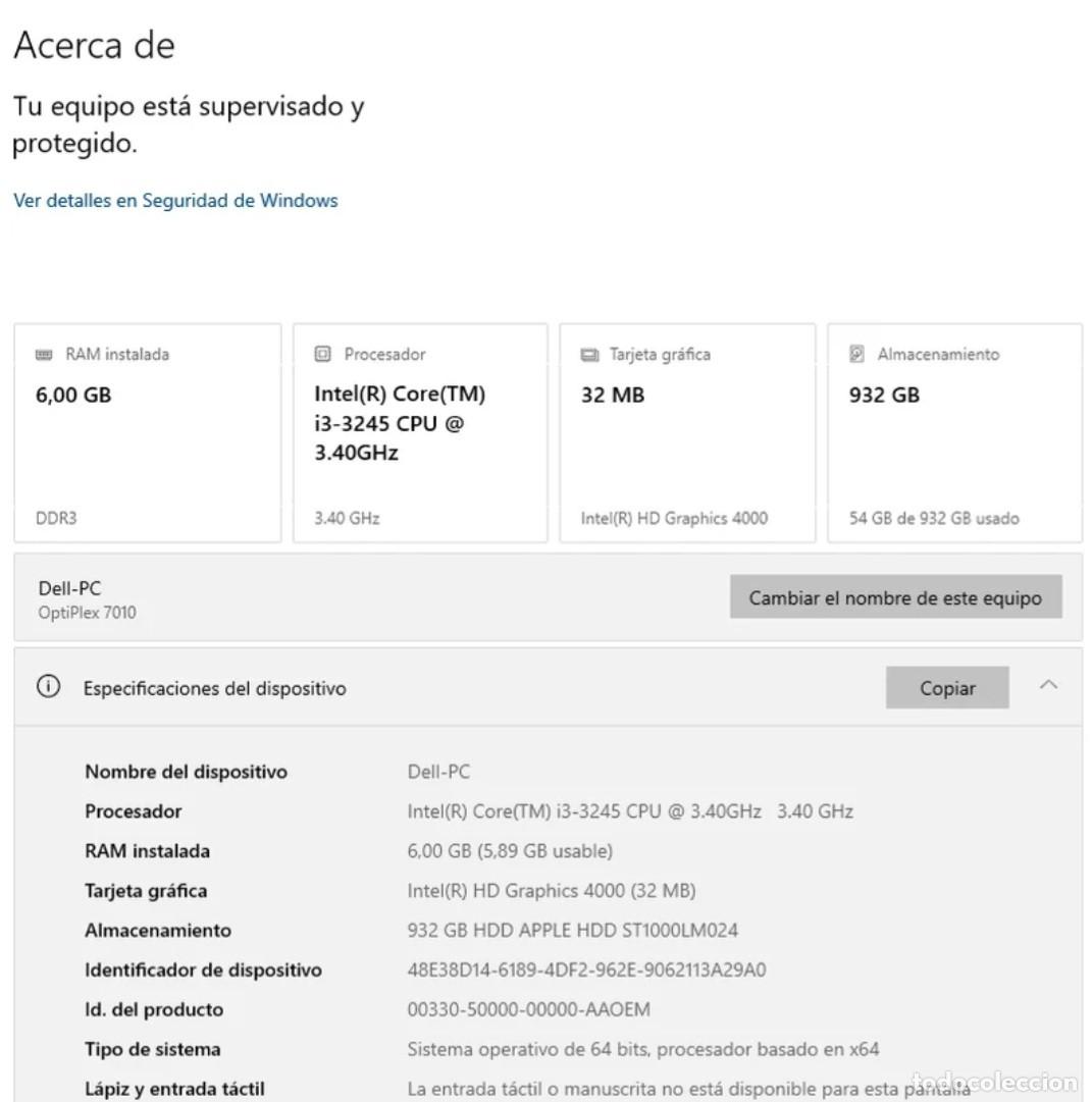 Segunda mano: ORDENADOR DELL OPTIPLEX 7010 - Foto 7