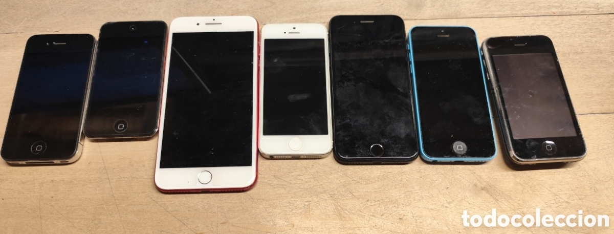 Segunda mano: Lote de 7 m&oacute;viles Apple