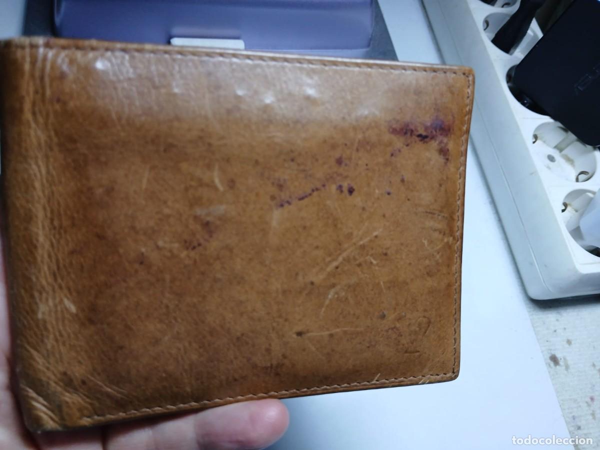 Segunda mano: Cartera Billetera caballero de Piel Aut&eacute;ntica Hecha a Mano (Estilo Vintage)