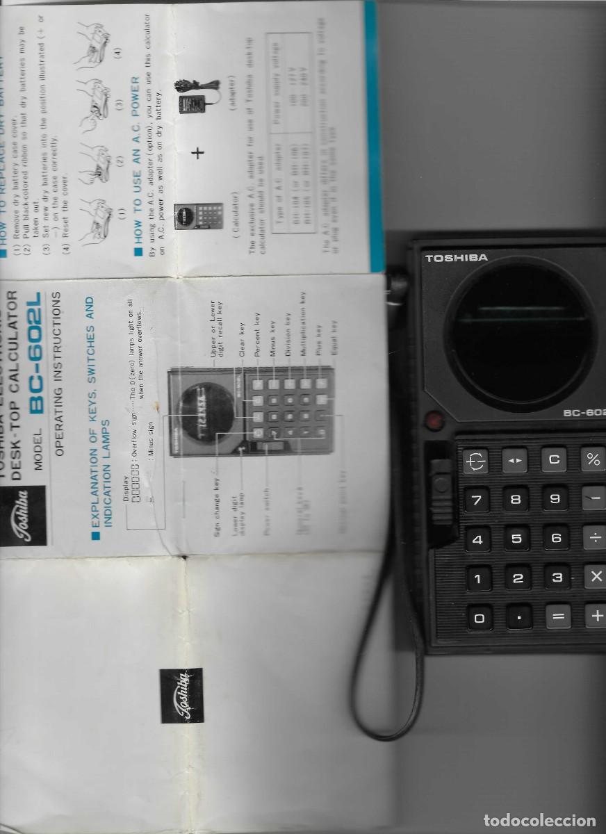 Segunda mano: TOSHIBA ELECTRONIC DESK TOP CALCULATOR BC 602L