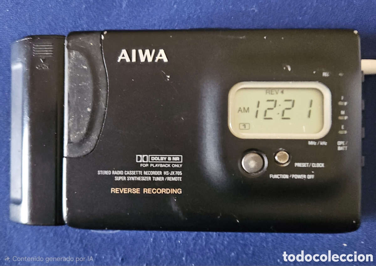 Segunda mano: Walkman radio cassette recorder Aiwa HS JX 705