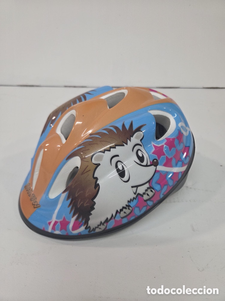 Segunda mano: Casco de Bici / Patinete Infantil &ndash; Dise&ntilde;o Erizo (Talla M, 52-56 cm)