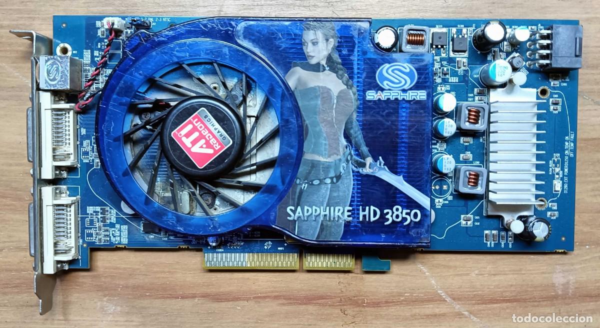 Segunda mano: TARJETA GR&Aacute;FICA SAPPHIRE RADEON HD 3850 512 MB GDDR3 AGP - DOBLE DVI + TV-OUT - PC RETRO - 2008